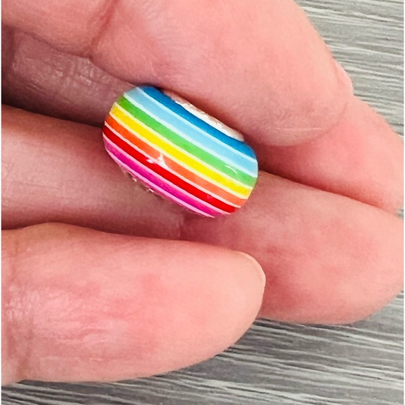 Silver .925  rainbow 🌈 Bracelet charm - Picture 2 of 8